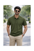 Garden Green - Premium 100% Combed Compact Cotton Polo T-Shirt