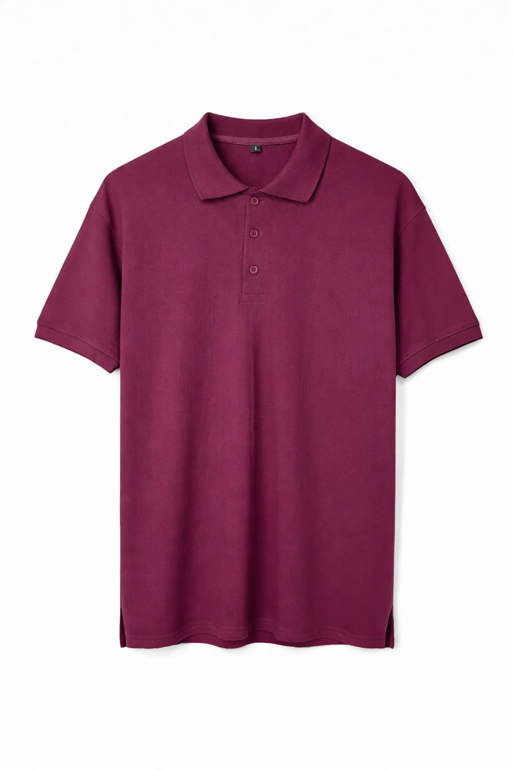 Wine Purple - Premium 100% Combed Compact Cotton Polo T-Shirt | Soft • Durable • Breathable