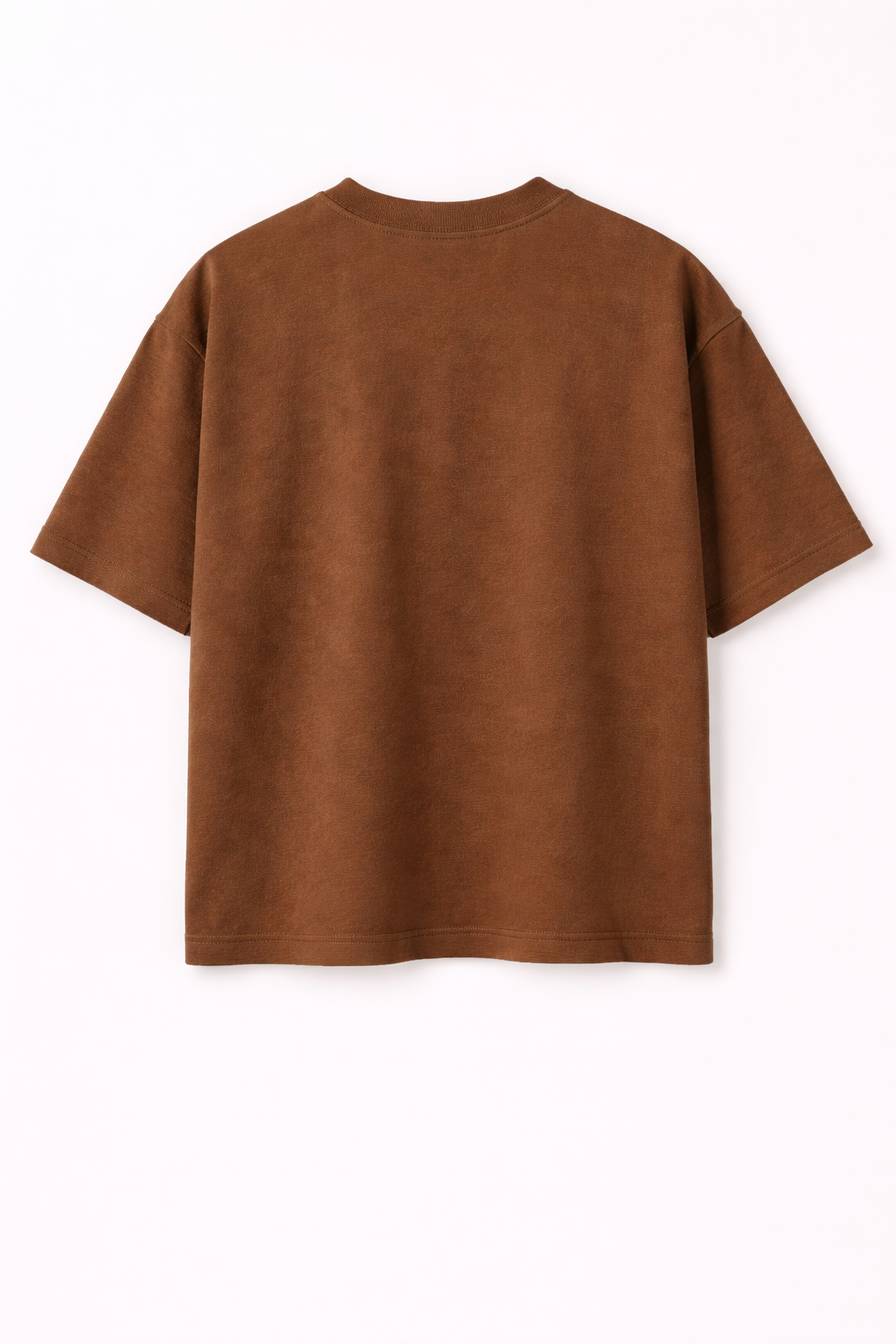 Brown Oversized T-Shirt for Men | 240 GSM Premium French Terry Cotton | Streetwear Drop Shoulder Tee
