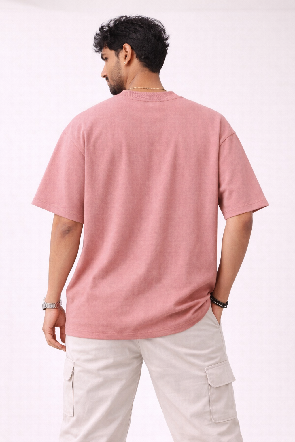 Rose Pink Oversized T-Shirt | 240 GSM