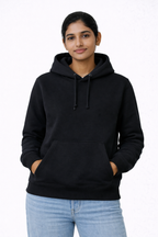 320 GSM Premium Cotton Brushed Loopknit- Black