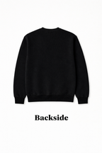 Black Premium Cotton Crewneck Sweatshirt for Men & Women