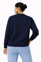 Navy Blue Premium Cotton Crewneck Sweatshirt for Men & Women
