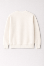 Off White Premium Cotton Crewneck Sweatshirt for Men & Women