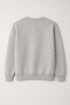 Grey Premium Cotton Crewneck Sweatshirt for Men & Women