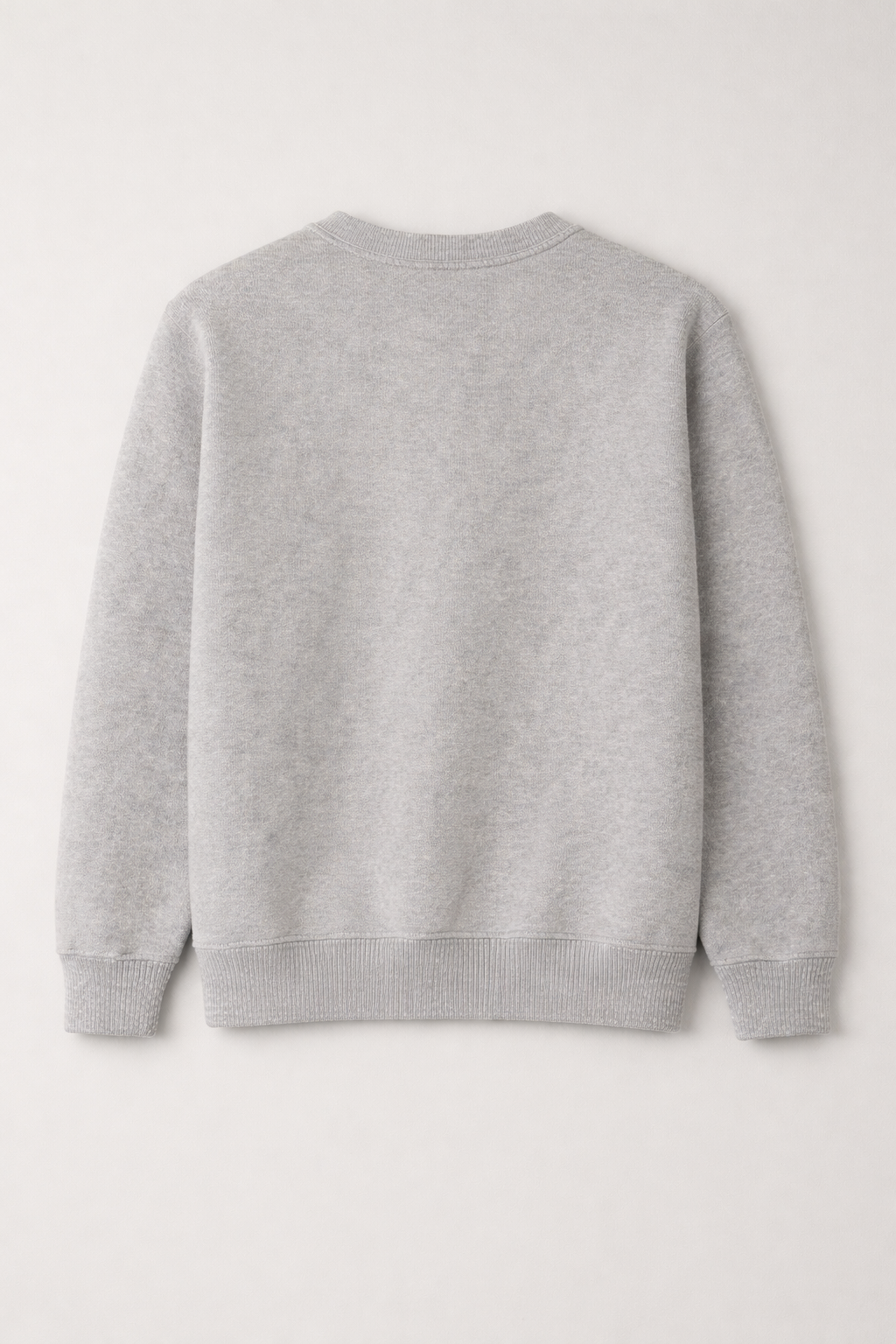 Grey Premium Cotton Crewneck Sweatshirt for Men & Women