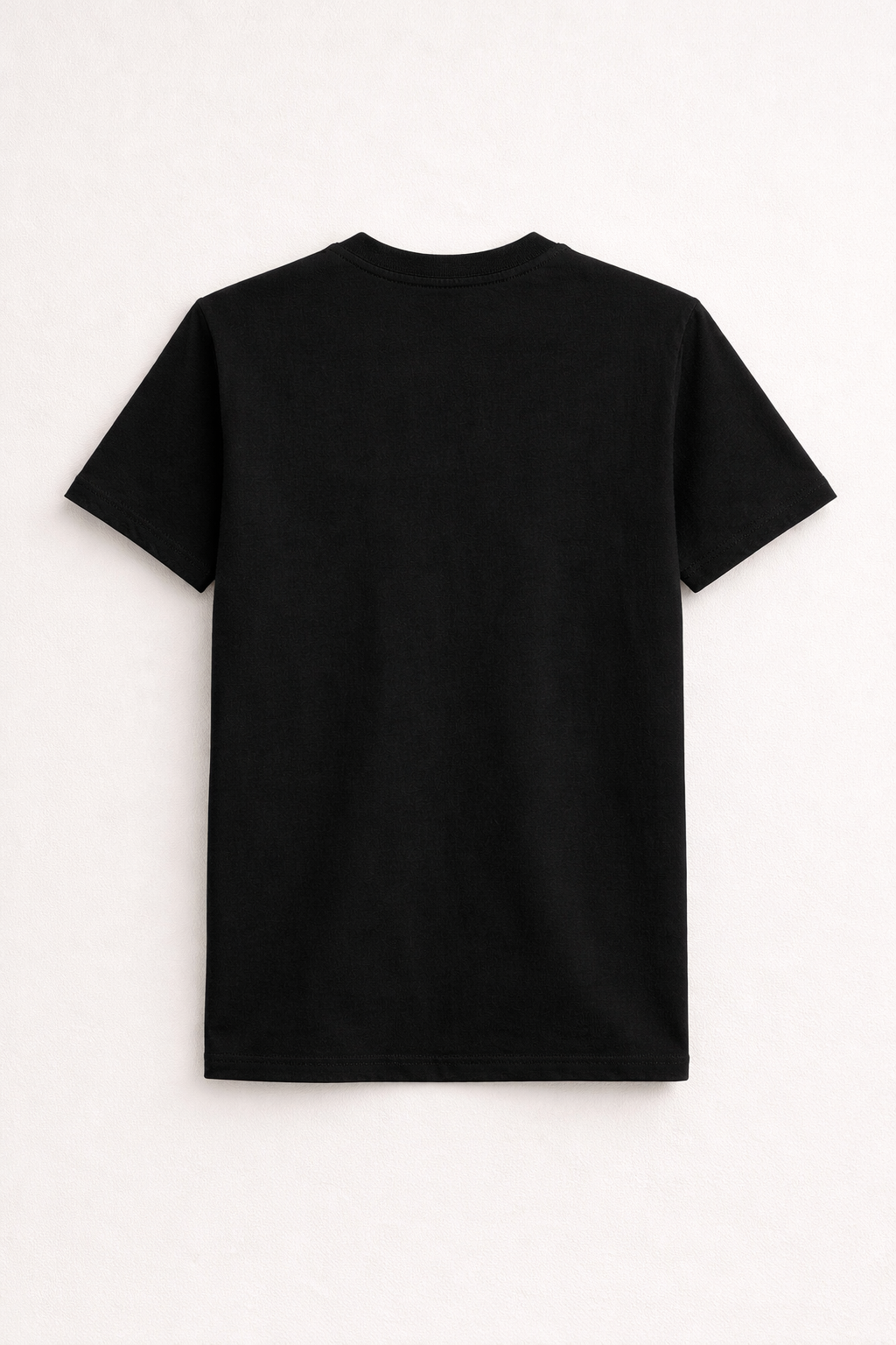 Black Bio-Washed 100% Cotton Super Combed T-Shirt (180 GSM)