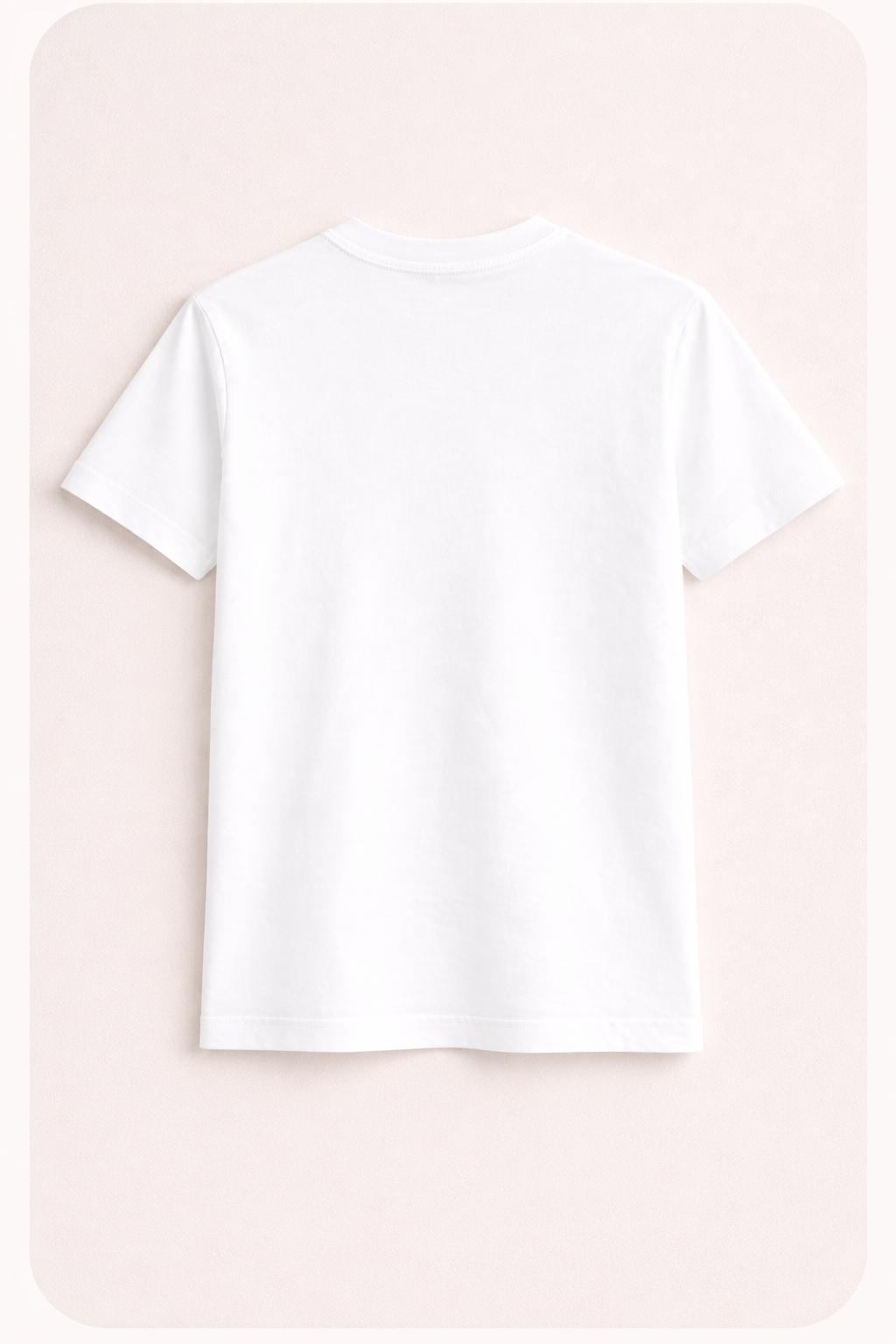 White Bio-Washed 100% Cotton Super Combed T-Shirt (180 GSM)