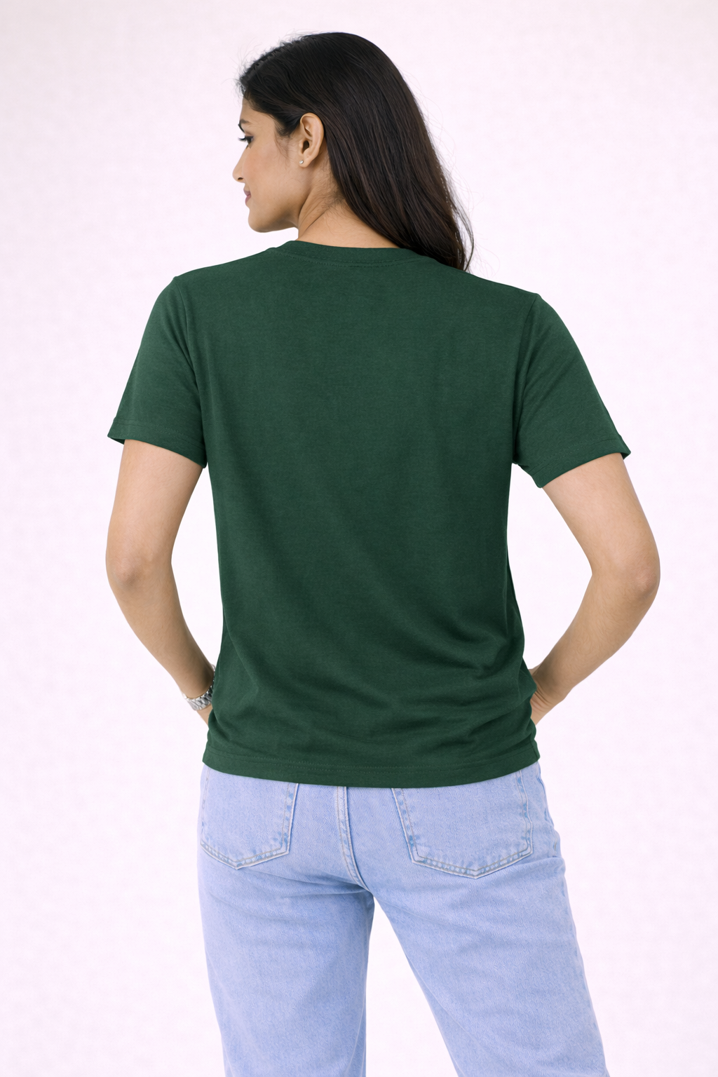 Bottle Green Bio-Washed 100% Cotton Super Combed T-Shirt (180 GSM) | Premium Quality | Soft & Breathable