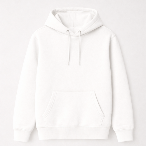 320 GSM Premium Cotton Brushed Loop knit - White