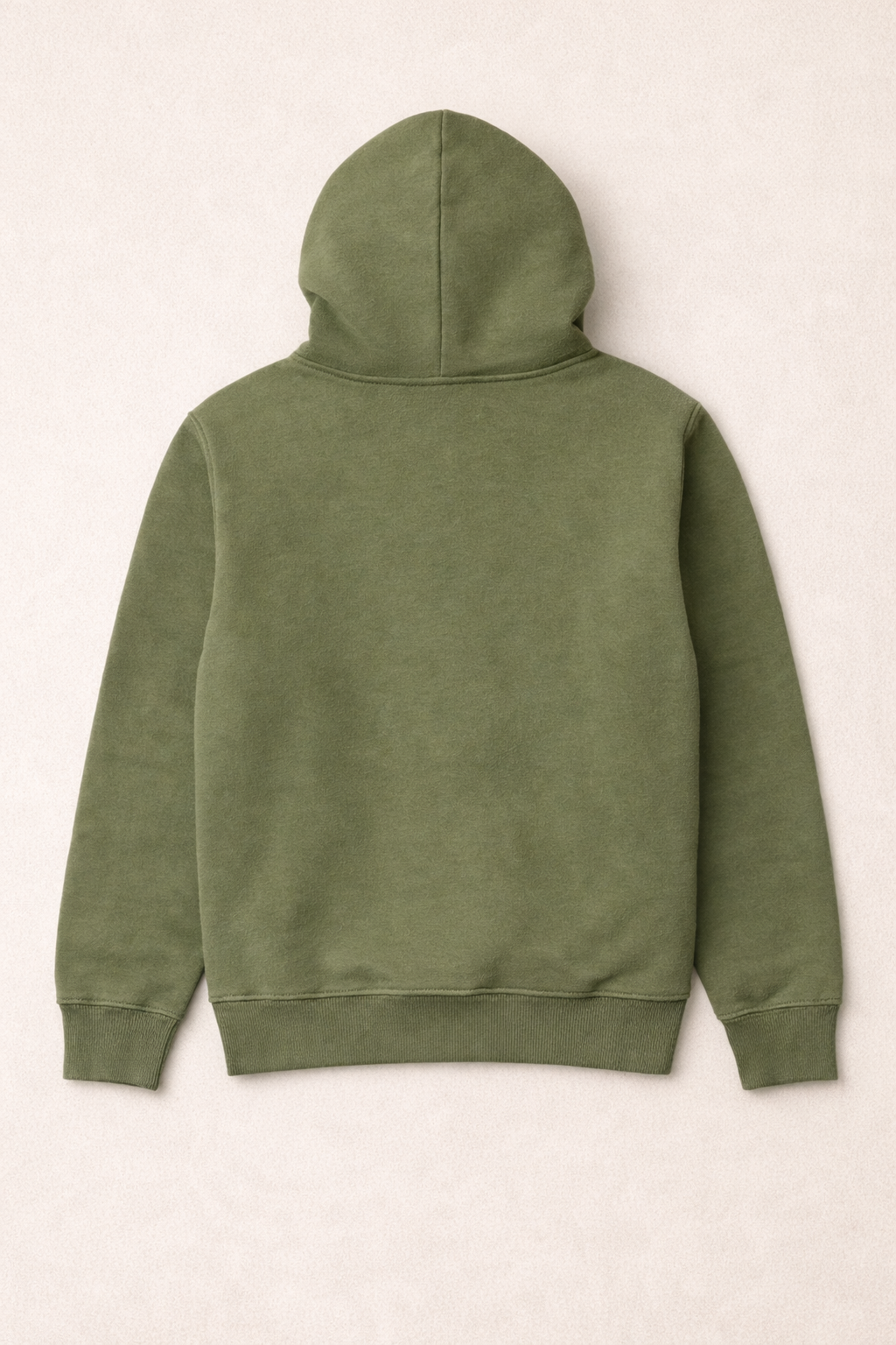 320 GSM Premium Cotton Brushed Loopknit Hoodie | 88% Cotton 12% Polyester | Soft Winter Wear - Army Green