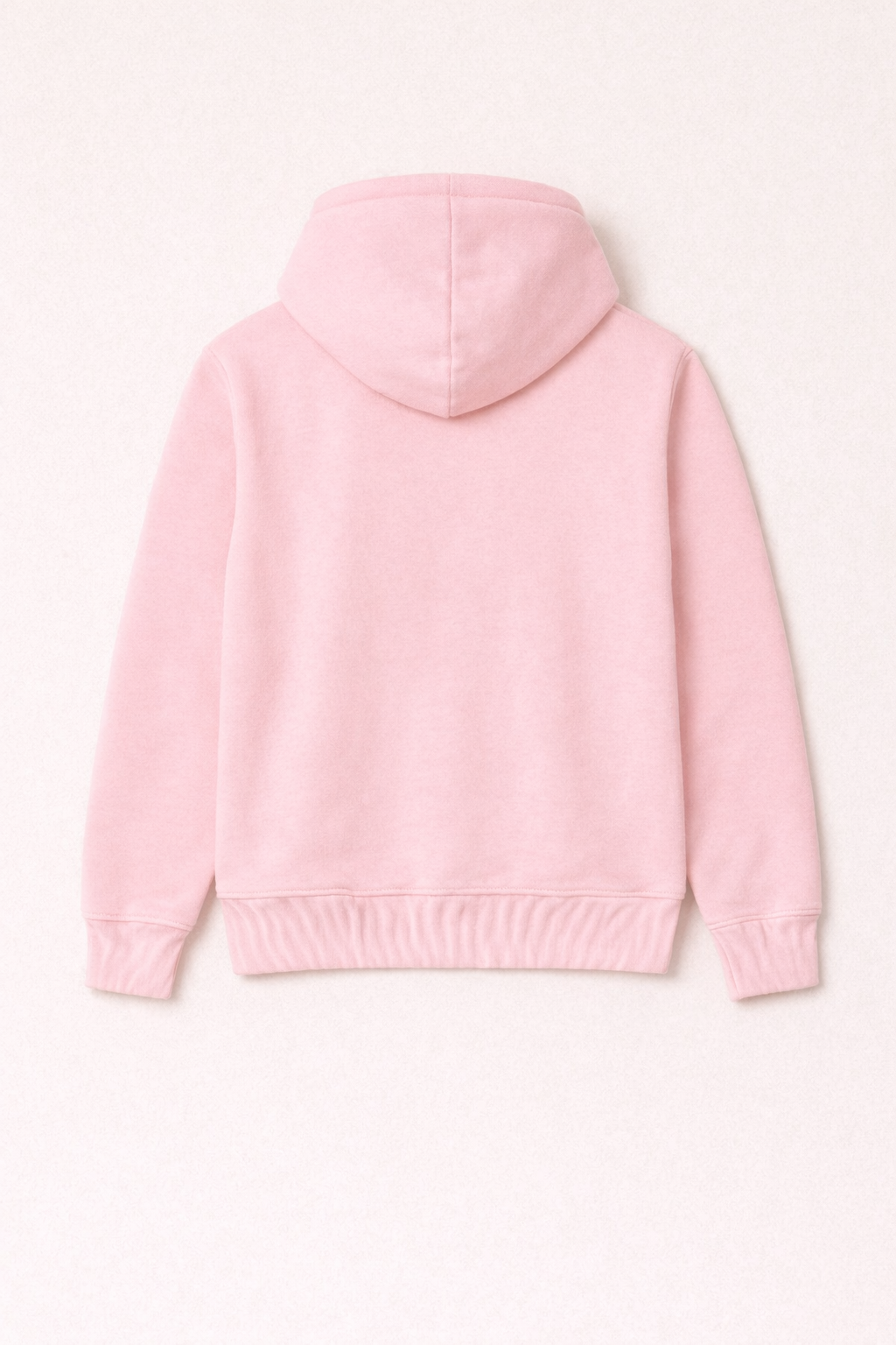 320 GSM Premium Cotton Brushed Loopknit Hoodie | 88% Cotton 12% Polyester | Soft Winter Wear - Baby Pink