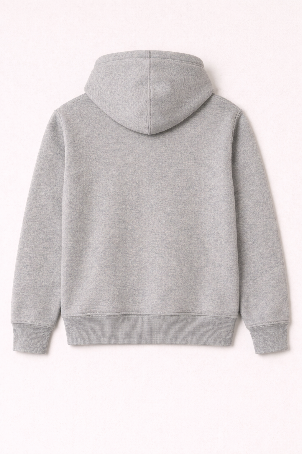 320 GSM Premium Cotton Brushed Loopknit Hoodie | 88% Cotton 12% Polyester | Soft Winter Wear - Grey