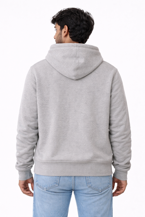 320 GSM Premium Cotton Brushed Loopknit- Grey