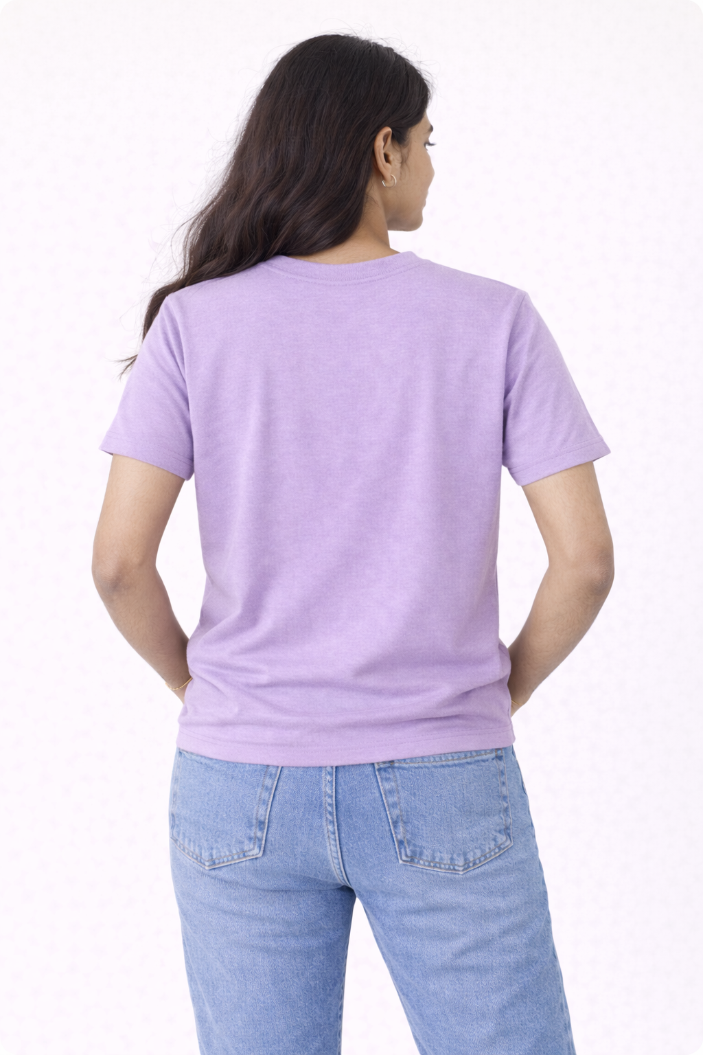 Lavender Bio-Washed 100% Cotton Super Combed T-Shirt (180 GSM) | Premium Quality | Soft & Breathable