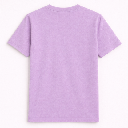 Lavender Bio-Washed 100% Cotton Super Combed T-Shirt (180 GSM) | Premium Quality | Soft & Breathable