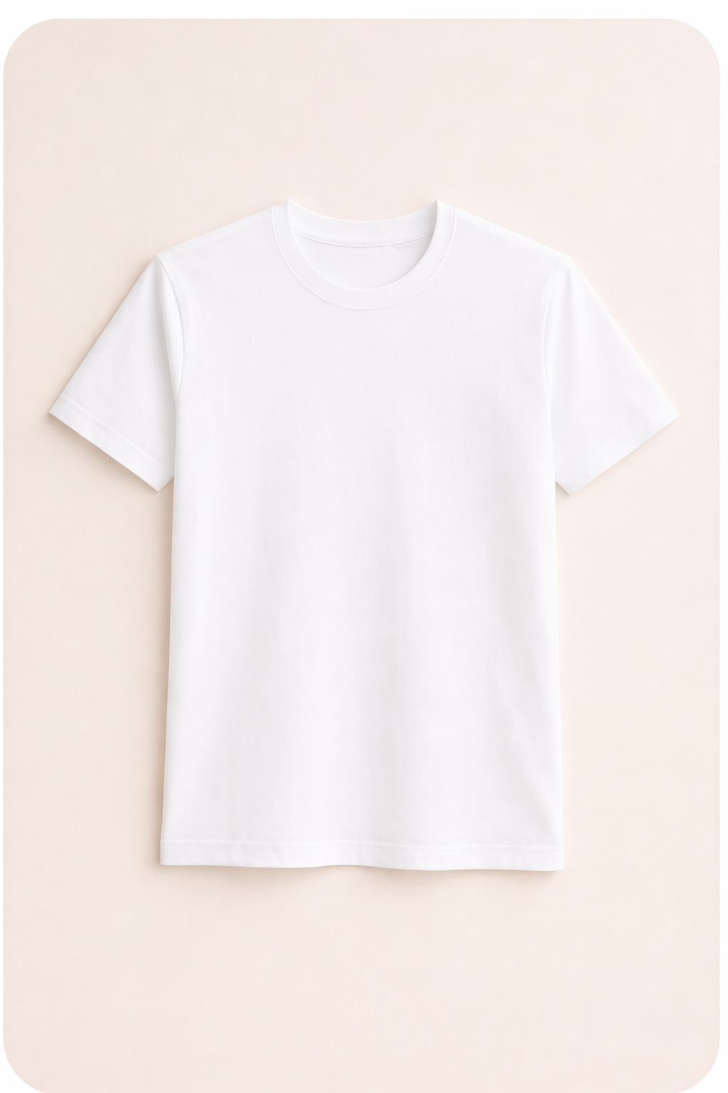 White - Kids Premium Cotton T-Shirt – 180 GSM Super Combed | Soft, Durable & Everyday Comfort