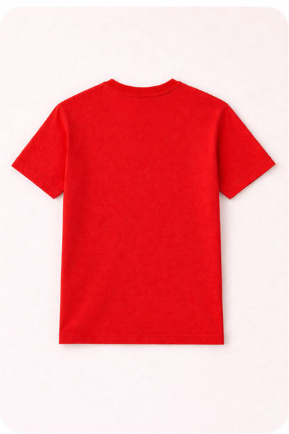 Red - Kids Premium Cotton T-Shirt – 180 GSM Super Combed | Soft, Durable & Everyday Comfort