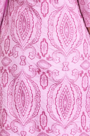 Women’s Premium Cotton Printed Kurta Pant Set – Pink Paisley