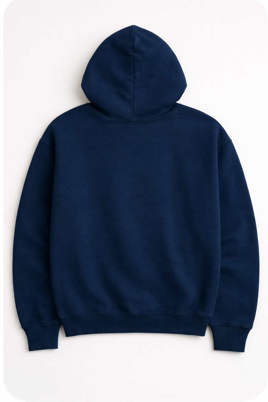 Heavy Oversized Hoodie – 430 GSM Cotton Brushed Loopknit - Navy Blue