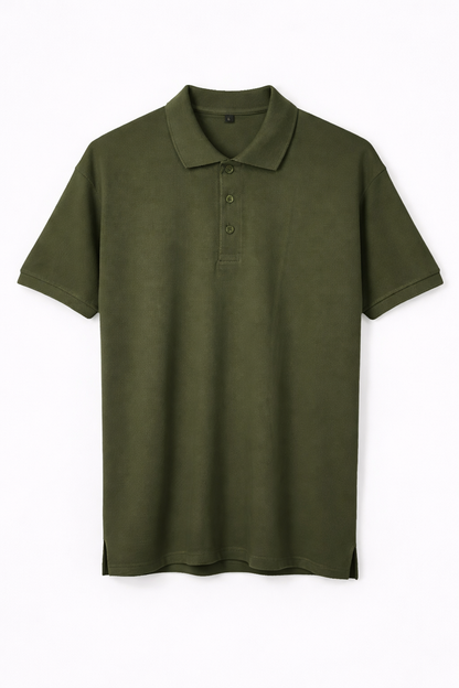 Garden Green - Premium 100% Combed Compact Cotton Polo T-Shirt | Soft • Durable • Breathable