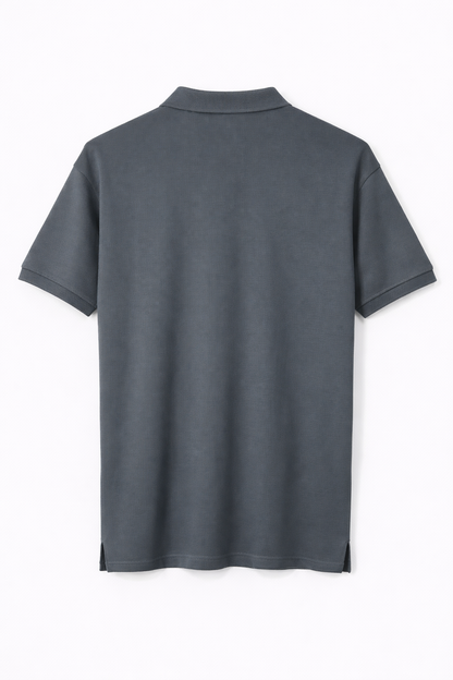 Iron Grey - Premium 100% Combed Compact Cotton Polo T-Shirt | Soft • Durable • Breathable