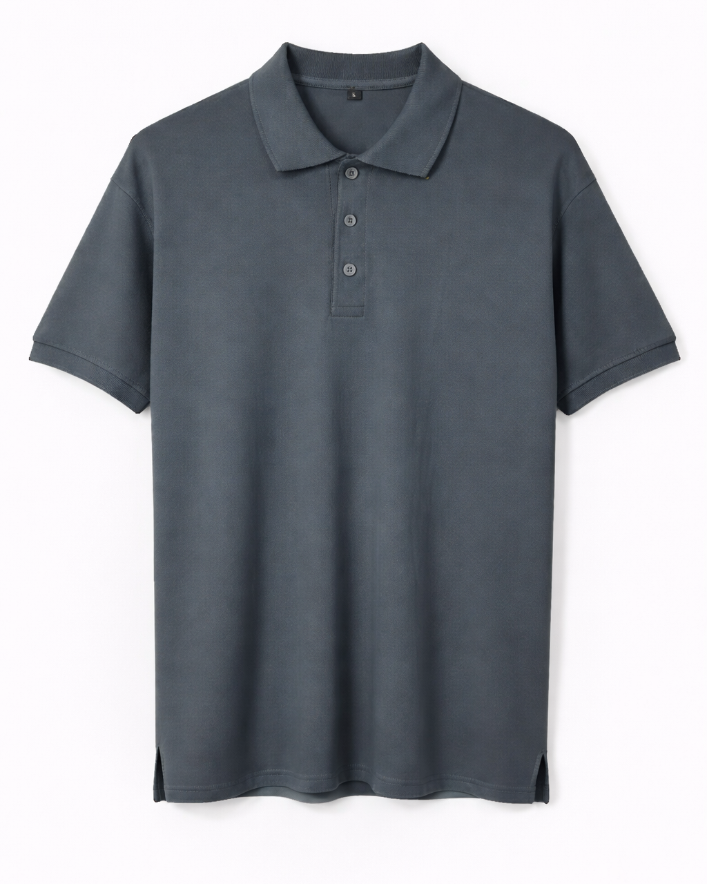 Iron Grey - Premium 100% Combed Compact Cotton Polo T-Shirt
