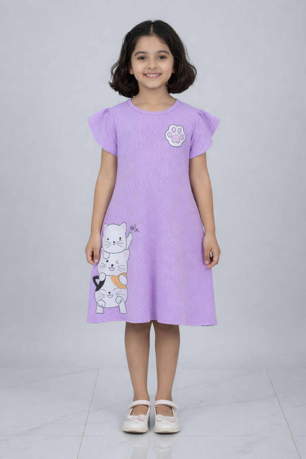 Kitty Friends Lavender A-Line Dress