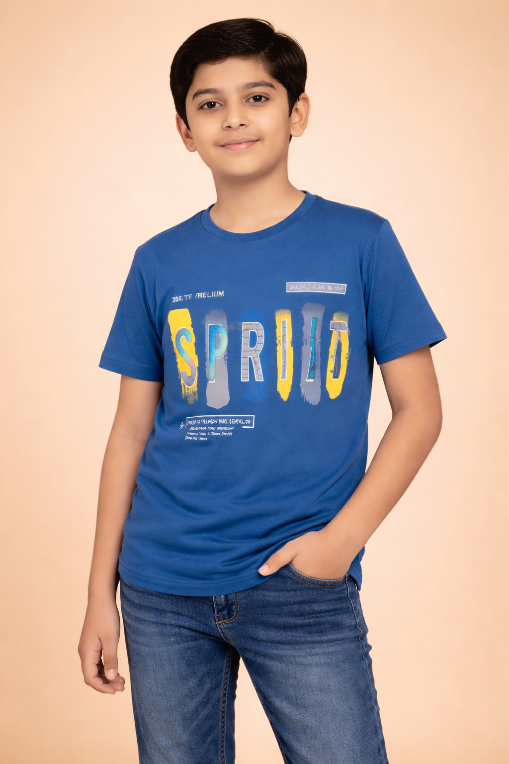 Boys’ Trendy Spirit Blue Tee