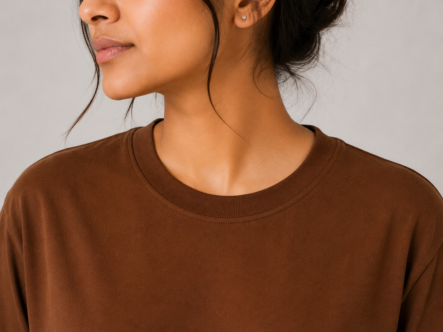 Brown Oversized T-Shirt | 240 GSM