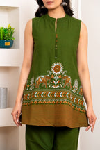 Mustard Cotton Printed Co-ord Set