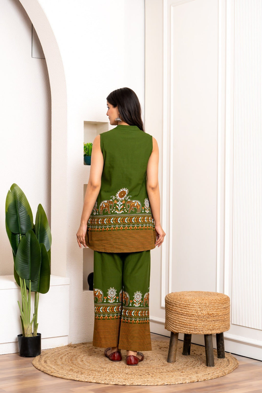 Mustard Cotton Printed Co-ord Set