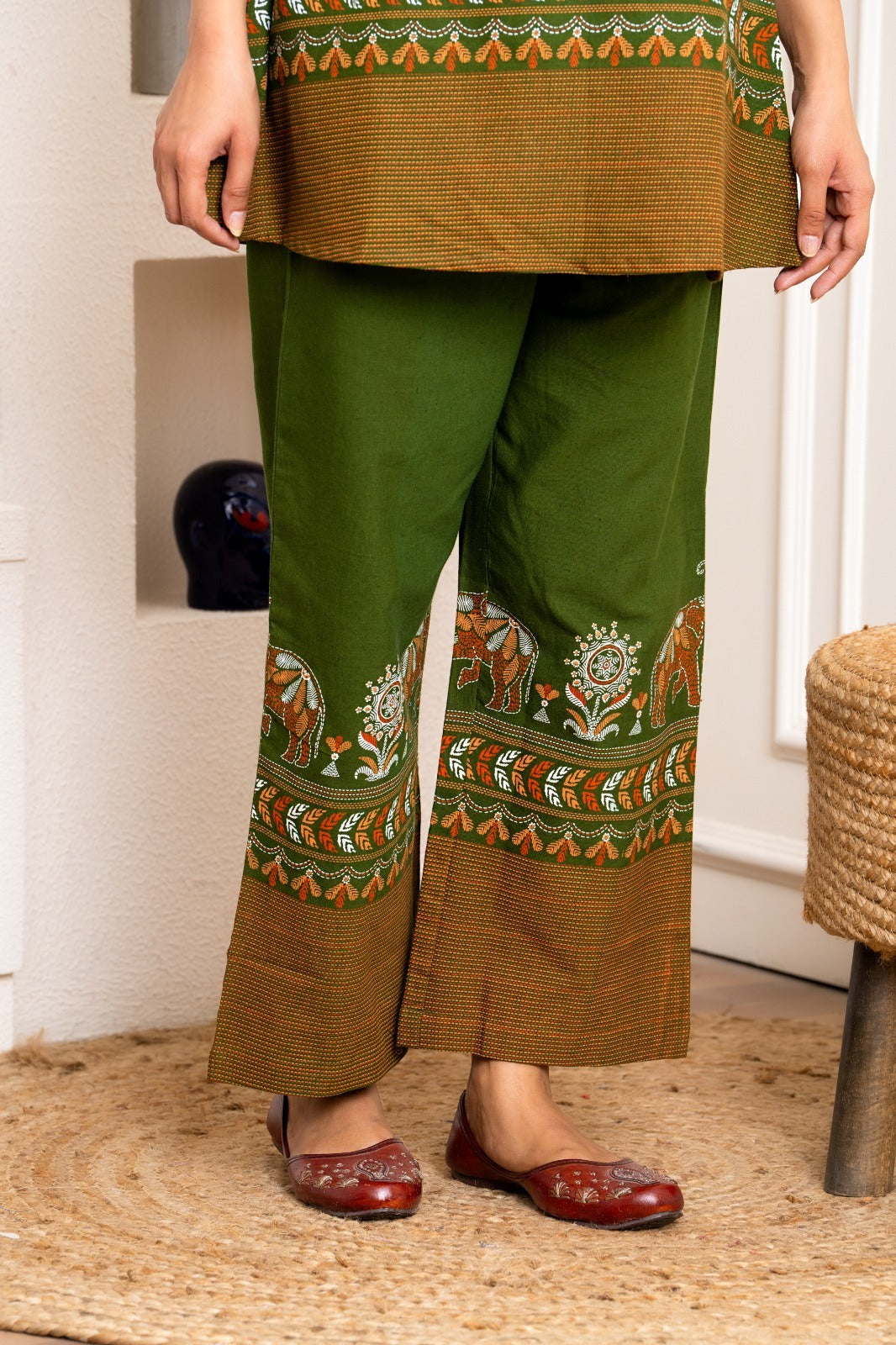 Mustard Cotton Printed Co-ord Set