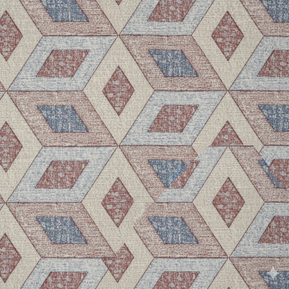 210 TC Cotton Double Bedsheet with 2 Pillow Covers – Brown & Beige Geometric Diamond Pattern (108 x 108 Inches)