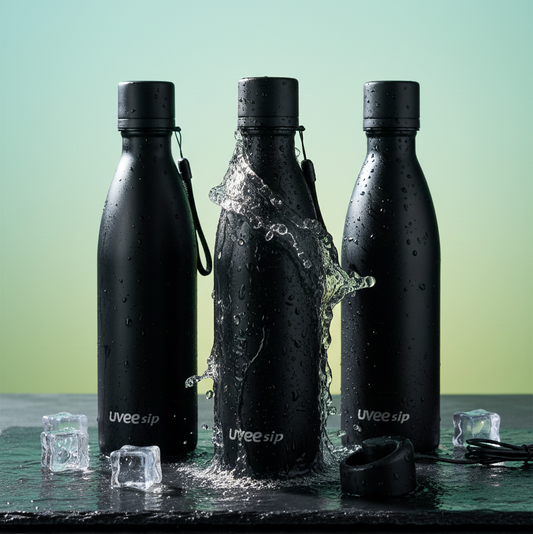 UV Sterilizing Stainless Steel Water Bottle – 1000 ml | BPA Free & Rust Free | 1-Year Warranty