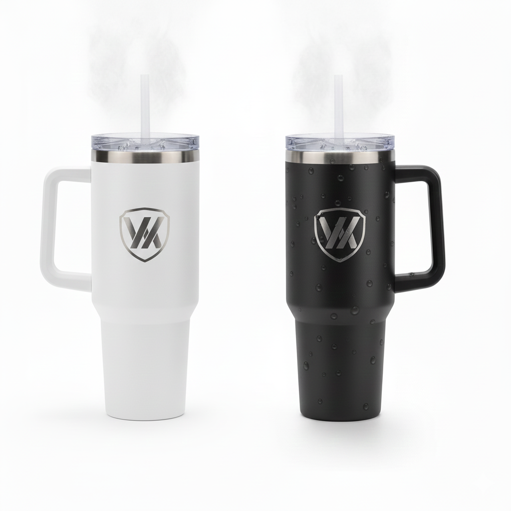 Large Capacity Thermos Mug – 1200 ml | Metal Straw | Double Wall Insulation