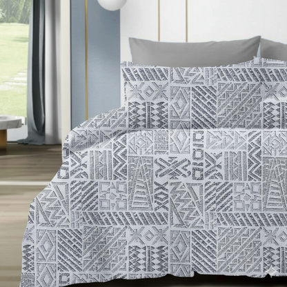 Premium Dual Color Cotton Bedsheet – 210 TC, 108x108 Inches (King Size)