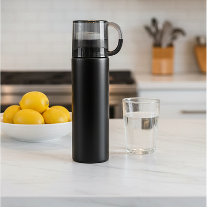 Stainless Steel Thermos Bottle – 500ml | Double-Wall Insulated | Hot & Cold