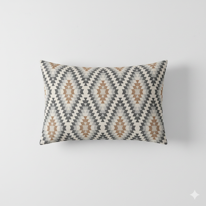 Luxury Cotton Double Bedsheet with 2 Pillow Covers – 108x108 Inches | TC 210 Geometric Design