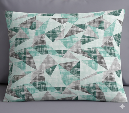 Premium Cotton Geometric Print Bedsheet Set – King Size 114x120, 320 TC with Pillow Covers