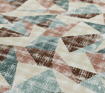 Premium Cotton Geometric Print Bedsheet Set – King Size 114x120, 320 TC with Pillow Covers