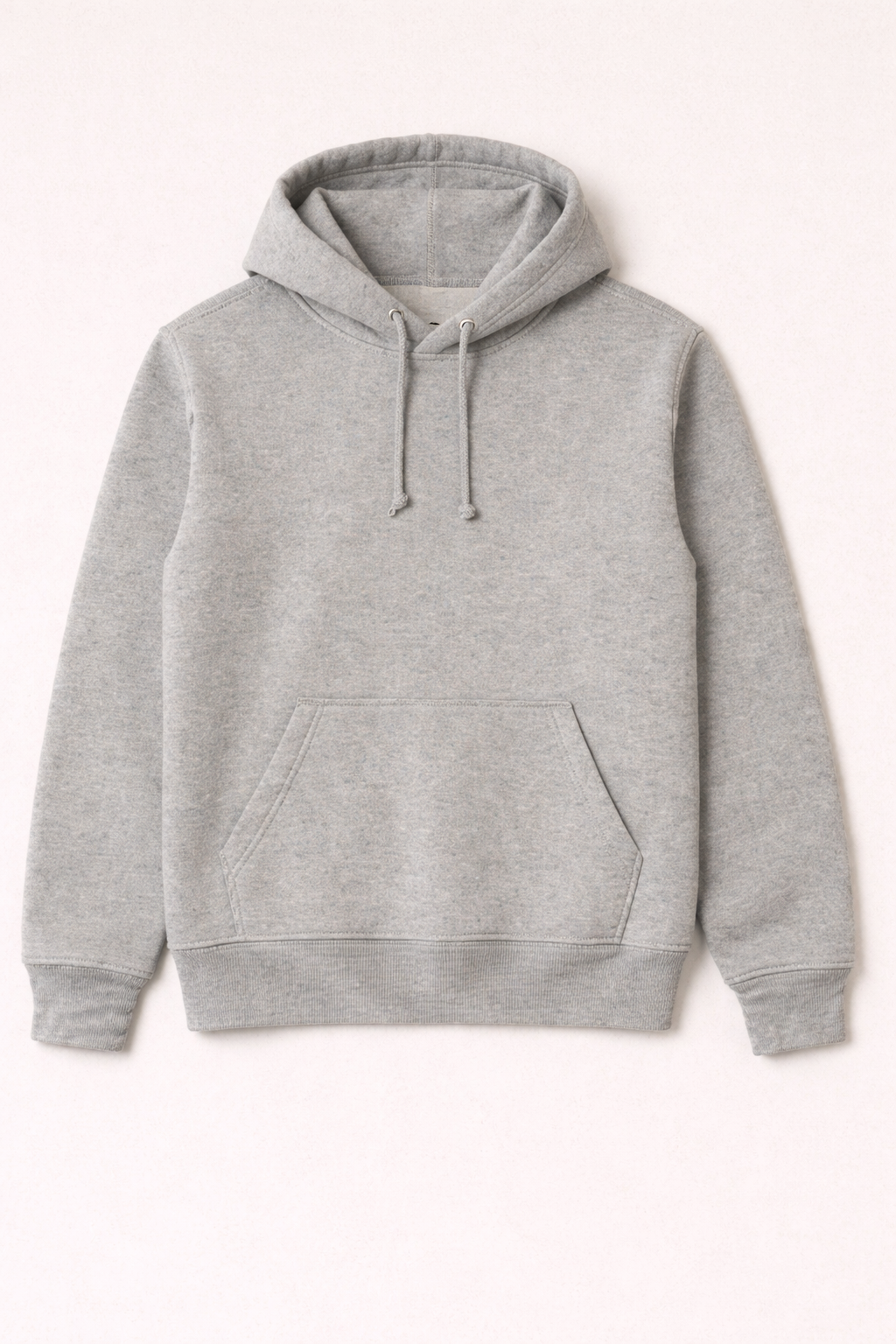 Gray hoodie on a white background