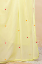 Elegant Mul Cotton Floral Embroidered Set with Dupatta