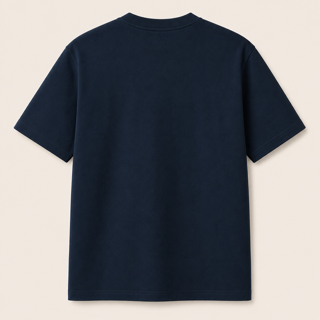 Premium Navy Blue Oversized Cotton T-Shirt