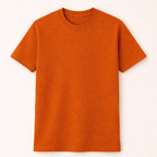 Orange t-shirt on a white background