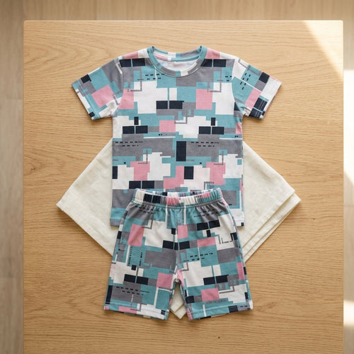 Boys Printed Playtime Co-ord Set – Trendy Multi Design