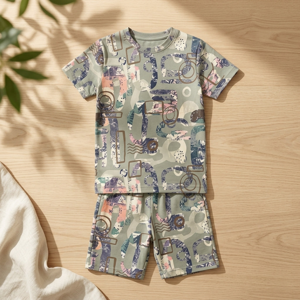 Boys Playtime Co-ord Set – Printed Design