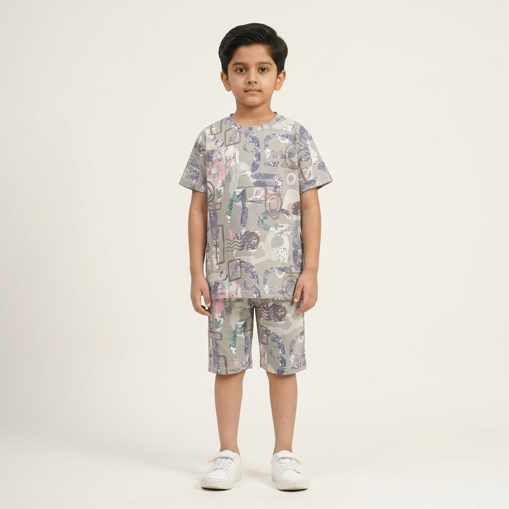 Boys Playtime Co-ord Set – Printed Design