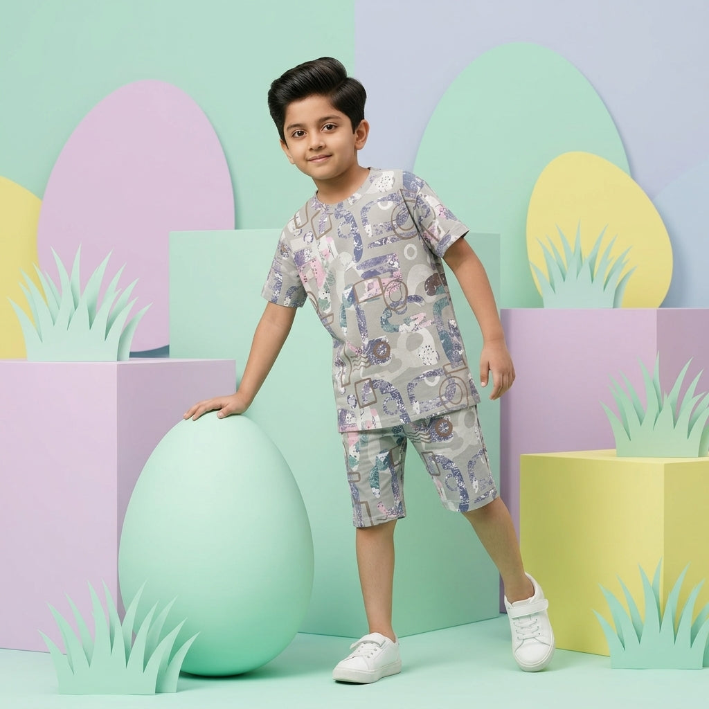 Boys Playtime Co-ord Set – Printed Design