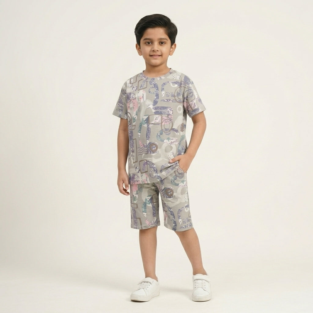 Boys Playtime Co-ord Set – Printed Design